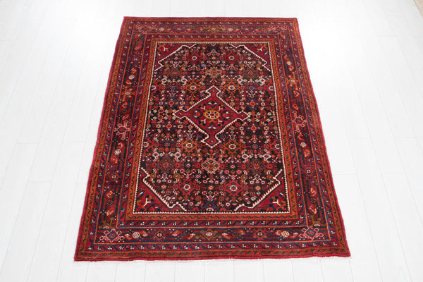 6' 4" x 4' 7" Excellent Hand-Knotted Vintage Tribal Rug - Yasi & Fara 