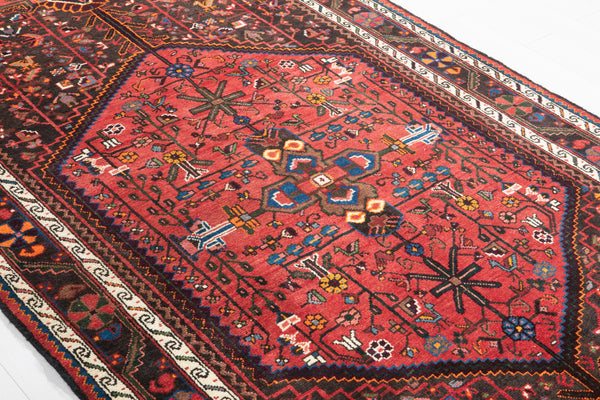 10' 2" x 5' 5" Excellent Hand-Knotted Vintage Collectible Tribal Rug - Yasi & Fara 