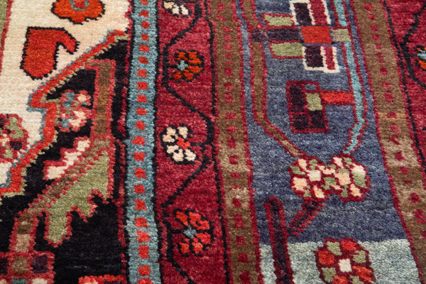 9' 1" x 5' 3" Excellent Hand-Knotted Collectible Antique Tribal Rug - Yasi & Fara 