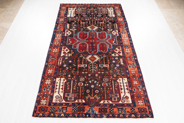 9' 9" x 5' 2" Excellent Hand-Knotted Antique Tribal Rug - Yasi & Fara 