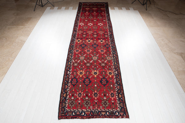 16' x 3' 10" Excellent Hand-Knotted Vintage Long Runner Rug - Yasi & Fara 