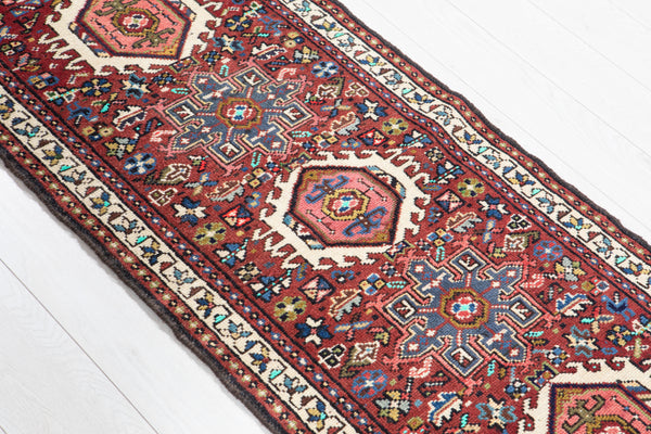 6' 7" x 2' 4" Excellent Hand-Knotted Vintage Small Runner Rug - Yasi & Fara 