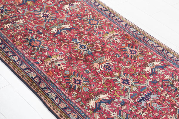 9' 10" x 3' 5" Excellent Hand-Knotted Antique Collectible Runner Rug - Yasi & Fara 