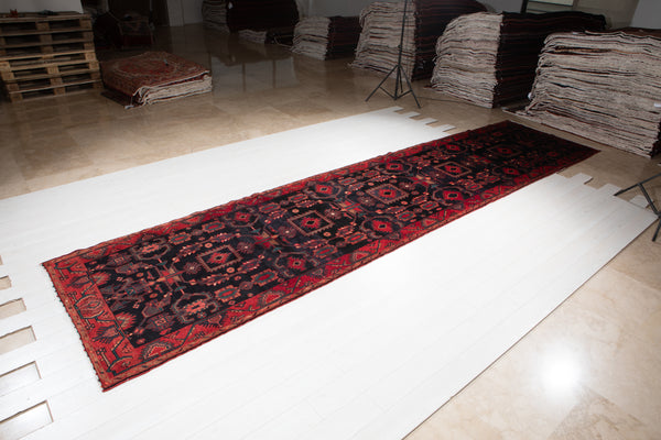 18' 1" x 4' 2" Excellent Hand-Knotted Antique Collectible Long Tribal Runner Rug - Yasi & Fara 