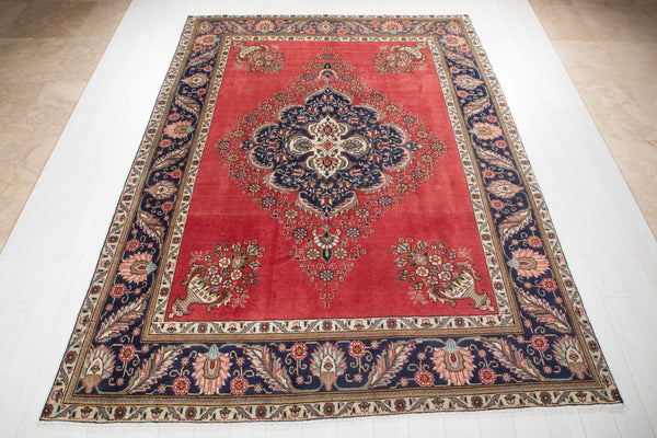10' 8" x 7' 10" Excellent Hand-Knotted Antique Large Area Rug - Yasi & Fara 