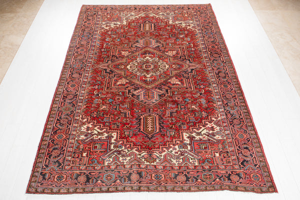 9' 10" x 7' Excellent Hand-Knotted Antique Collectible Tribal Area Rug - Yasi & Fara 