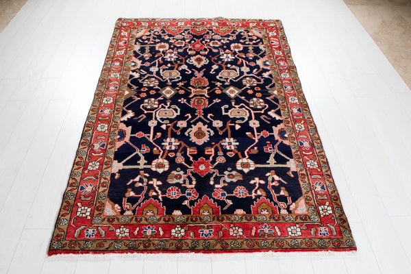 7' 3" x 4' 7" Excellent Hand-Knotted Vintage Tribal Rug - Yasi & Fara 
