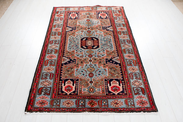 6' 6" x 4' 2" Excellent Hand-Knotted Collectible Tribal Rug - Yasi & Fara 