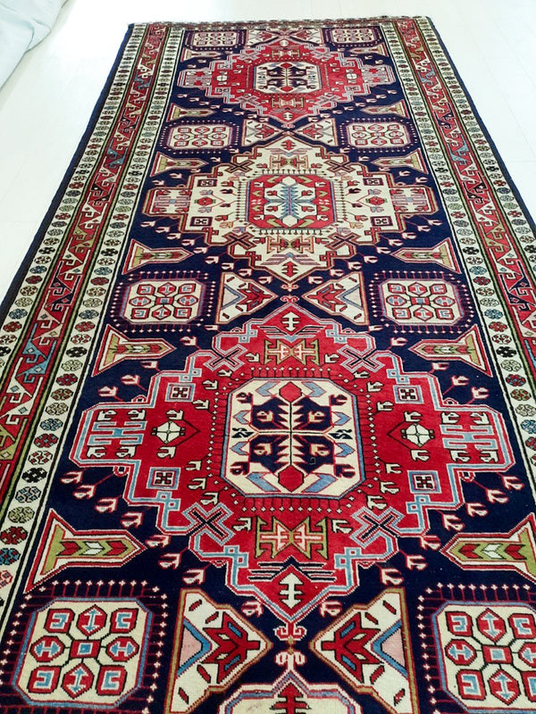 10' 3" x 4' 10" Excellent Hand-Knotted Vintage Collectible Tribal Rug - Yasi & Fara 