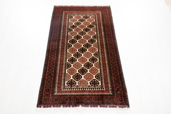 6' 3" x 3' 3" Excellent Hand-Knotted Vintage Fine Tribal Rug - Yasi & Fara 