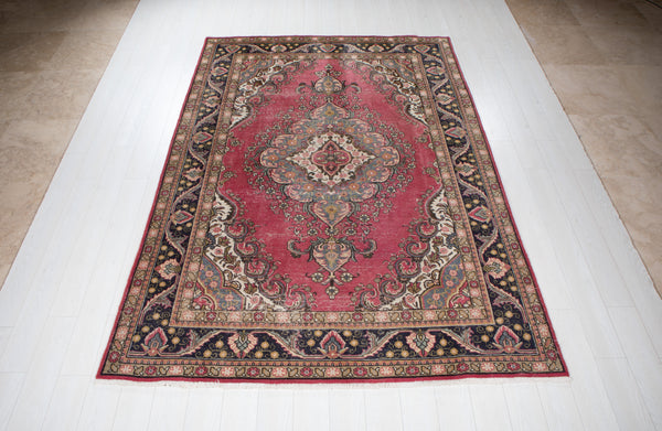  9' 3" x 6' 4" Excellent Hand-Knotted Antique Tribal Rug, , Yasi & Fara , Yasi & Fara 