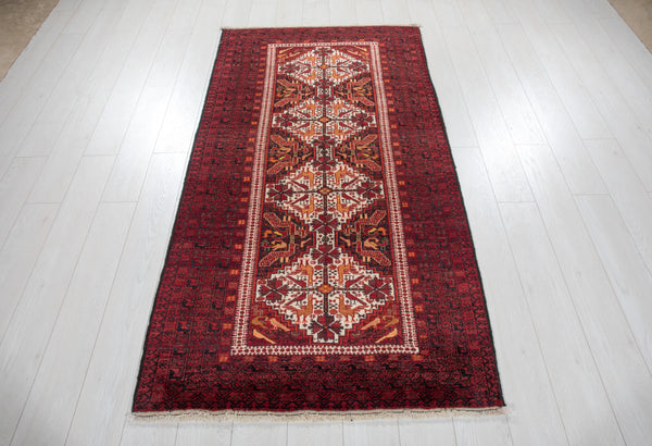 6' 4" x 3' 5" Excellent Hand-Knotted Vintage Collectible Tribal Rug - Yasi & Fara 