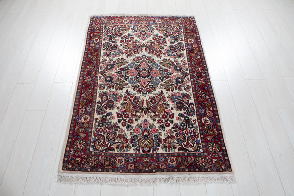 5' 1" x 3' 4" Excellent Hand-Knotted Vintage Tribal Rug - Yasi & Fara 