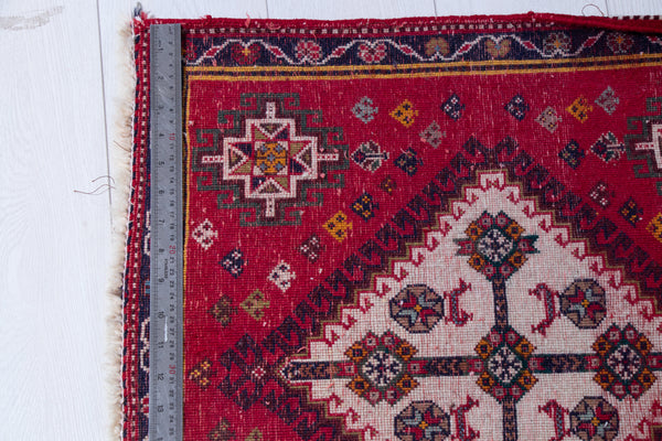 1' 11" x 2' Pair of Hand-Knotted Vintage Tribal Mini Rugs, , Boho Rug Discount by Yasi & Fara, Boho Rug Discount by Yasi & Fara