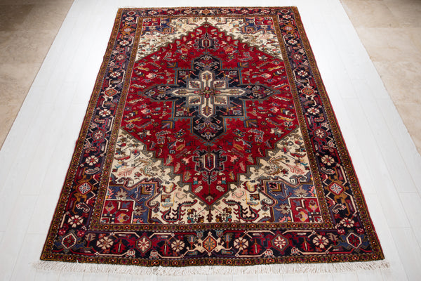 9' 11" x 6' 8" Excellent Hand-Knotted Vintage Tribal Rug - Yasi & Fara 
