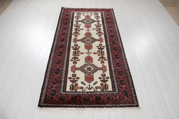 6' 5" x 3' 3" Excellent Hand-Knotted Vintage Fine Tribal Rug - Yasi & Fara 