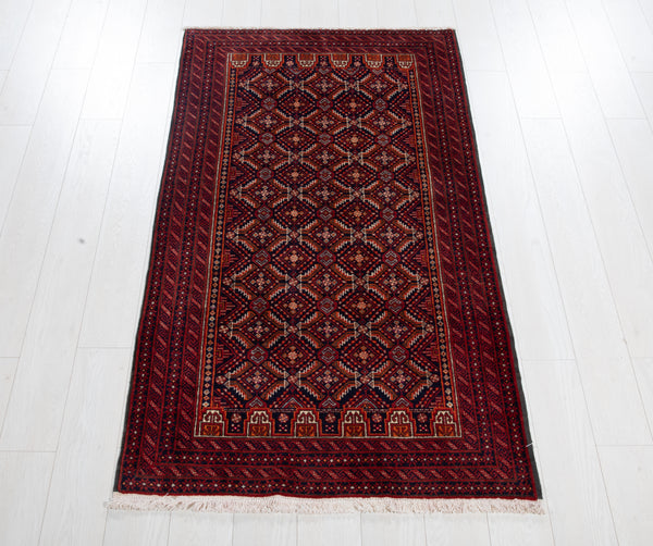 6' x 3' 3" Excellent Hand-Knotted Vintage Fine Tribal Rug - Yasi & Fara 