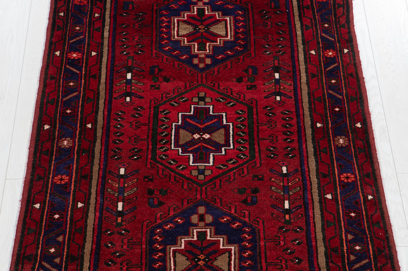 6' 5" x 3' 5" Excellent Hand-Knotted Vintage Soft Tribal Rug