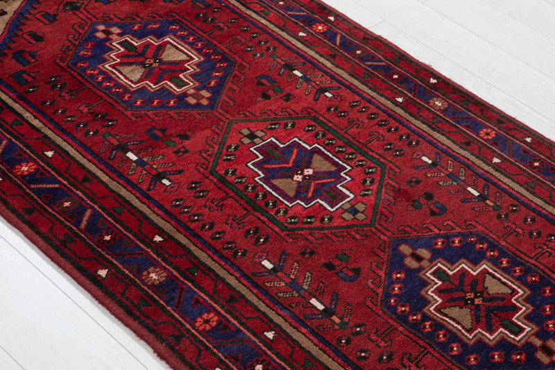 6' 5" x 3' 5" Excellent Hand-Knotted Vintage Soft Tribal Rug