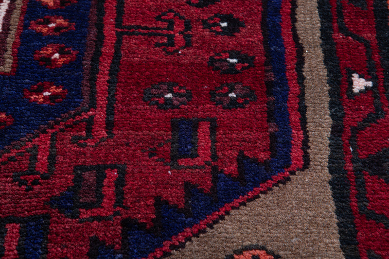 6' 5" x 3' 5" Excellent Hand-Knotted Vintage Soft Tribal Rug