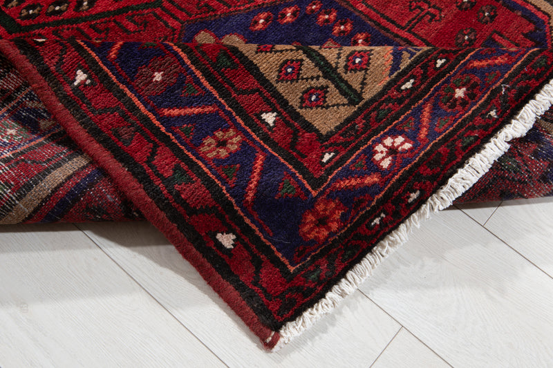 6' 5" x 3' 5" Excellent Hand-Knotted Vintage Soft Tribal Rug