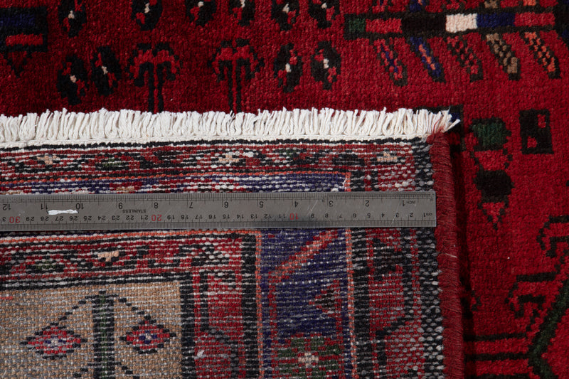 6' 5" x 3' 5" Excellent Hand-Knotted Vintage Soft Tribal Rug