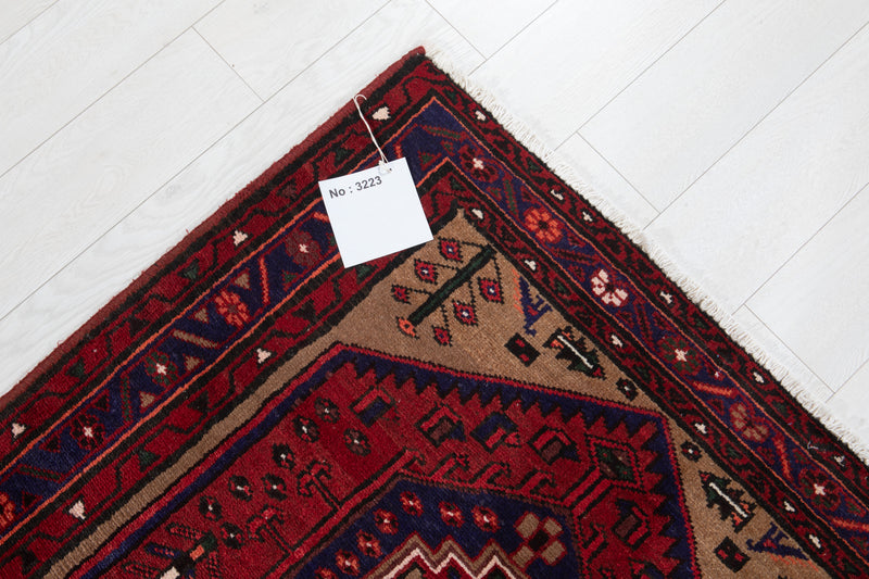 6' 5" x 3' 5" Excellent Hand-Knotted Vintage Soft Tribal Rug