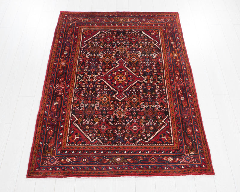 6' 4" x 4' 7" Excellent Hand-Knotted Vintage Tribal Rug - Yasi & Fara 