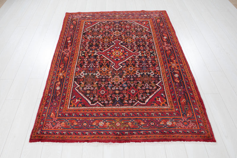6' 4" x 4' 7" Excellent Hand-Knotted Vintage Tribal Rug - Yasi & Fara 