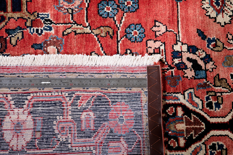 11' 4" x 5' 9" Excellent Hand-Knotted Vintage Soft Red Tribal Rug - Yasi & Fara 