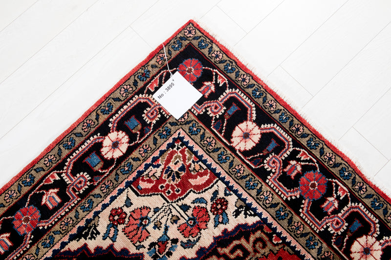 11' 4" x 5' 9" Excellent Hand-Knotted Vintage Soft Red Tribal Rug - Yasi & Fara 
