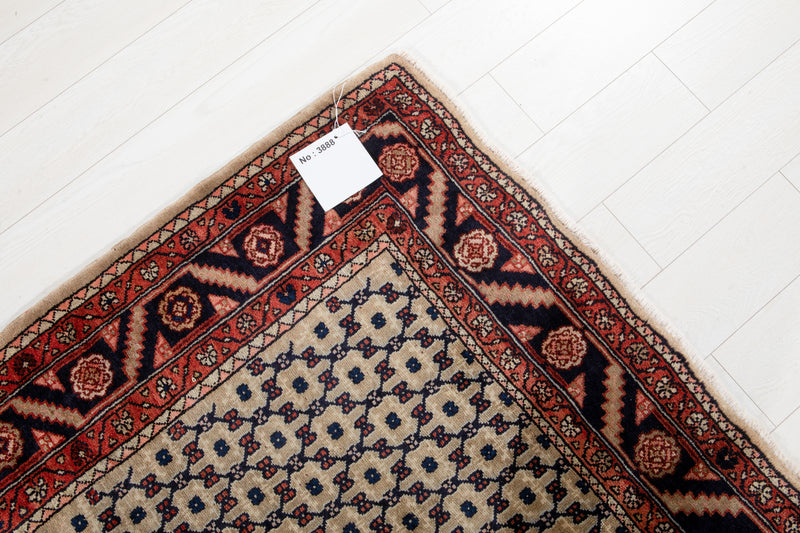 9' 4" x 5' 4" Excellent Hand-Knotted Vintage Brown Soft Tribal Rug - Yasi & Fara 