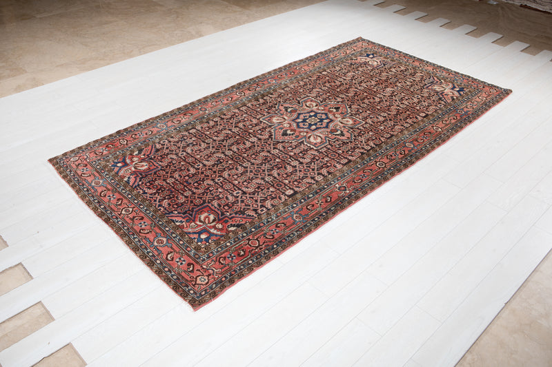 10' 6" x 5' 2" Excellent Hand-Knotted Antique Collectible Tribal Area Rug - Yasi & Fara 