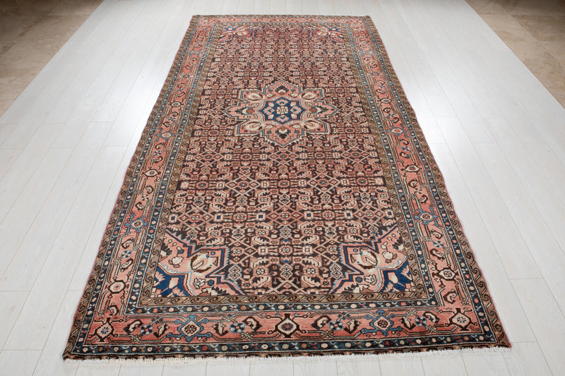 10' 6" x 5' 2" Excellent Hand-Knotted Antique Collectible Tribal Area Rug - Yasi & Fara 