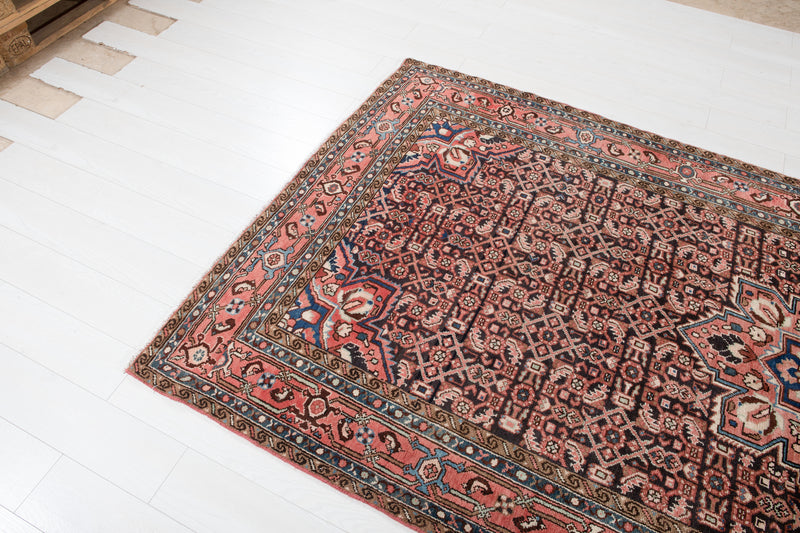 10' 6" x 5' 2" Excellent Hand-Knotted Antique Collectible Tribal Area Rug - Yasi & Fara 