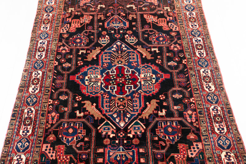 10' x 4' 7" Excellent Hand-Knotted Vintage Collectible Tribal Rug - Yasi & Fara 