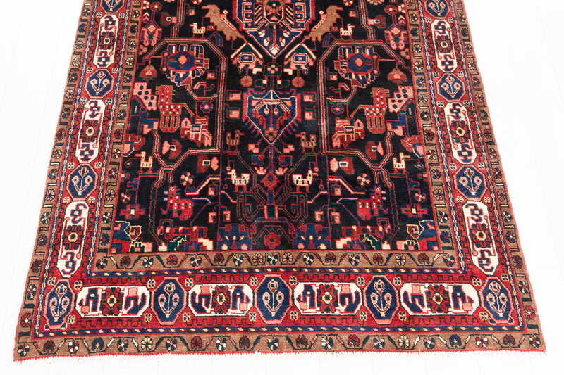 10' x 4' 7" Excellent Hand-Knotted Vintage Collectible Tribal Rug - Yasi & Fara 