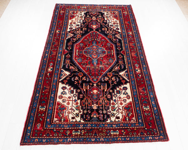 9' 7" x 5' 1" Excellent Hand-Knotted Antique Collectible Tribal Rug - Yasi & Fara 