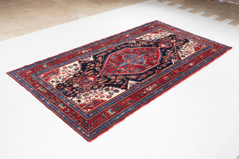 9' 7" x 5' 1" Excellent Hand-Knotted Antique Collectible Tribal Rug - Yasi & Fara 