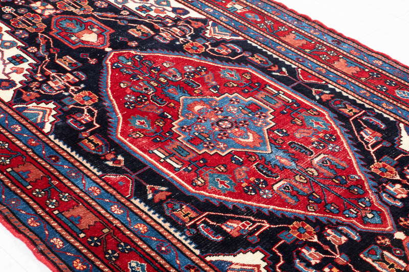 9' 7" x 5' 1" Excellent Hand-Knotted Antique Collectible Tribal Rug - Yasi & Fara 