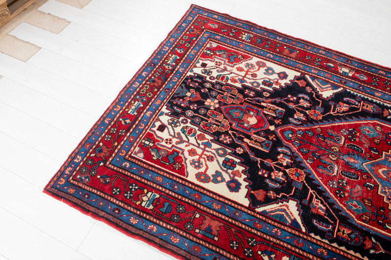 9' 7" x 5' 1" Excellent Hand-Knotted Antique Collectible Tribal Rug - Yasi & Fara 