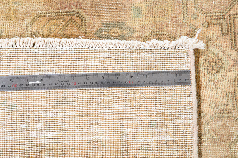 9' 8" x 6' 4" Excellent Hand-Knotted Antique Faded Large Area Rug - Yasi & Fara 