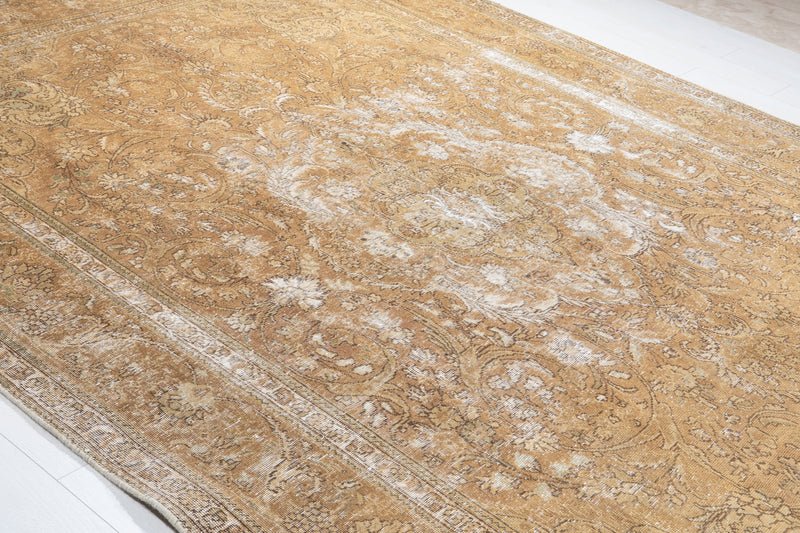 11' 5" x 7' 10" Excellent Hand-Knotted Antique Faded Large Area Rug - Yasi & Fara 