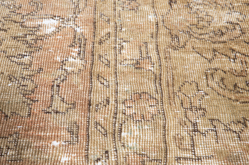 10' 6" x 7' 3" Excellent Hand-Knotted Antique Neutral Area Rug - Yasi & Fara 