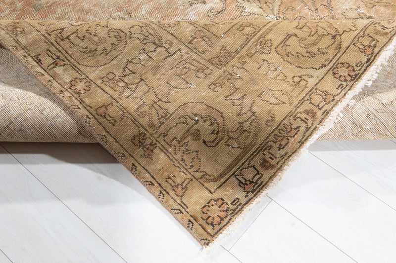 10' 6" x 7' 3" Excellent Hand-Knotted Antique Neutral Area Rug - Yasi & Fara 
