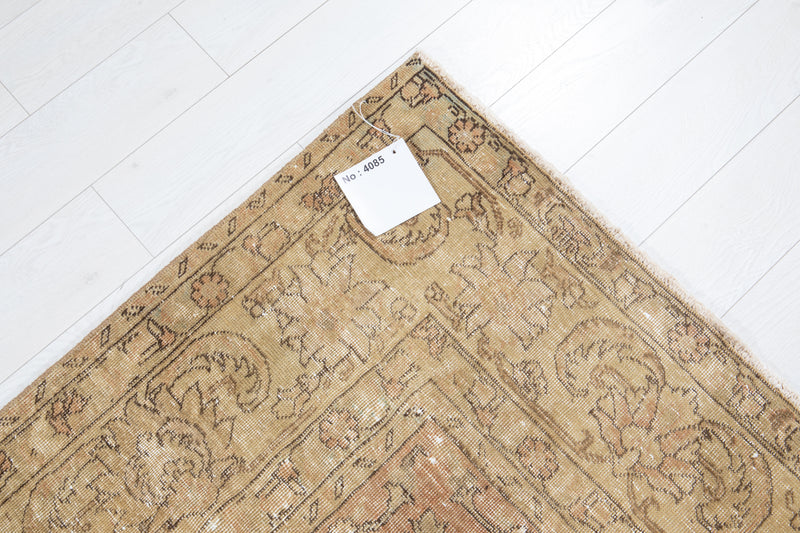 10' 6" x 7' 3" Excellent Hand-Knotted Antique Neutral Area Rug - Yasi & Fara 