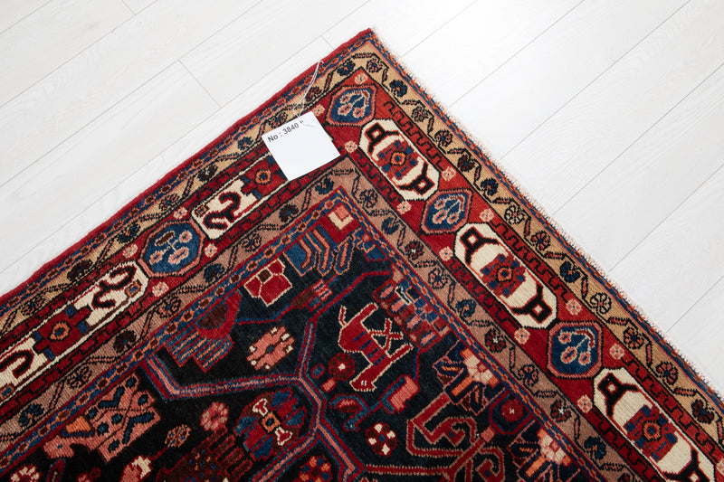 10' 4" x 5' 2" Excellent Hand-Knotted Vintage Collectible Tribal Rug - Yasi & Fara 