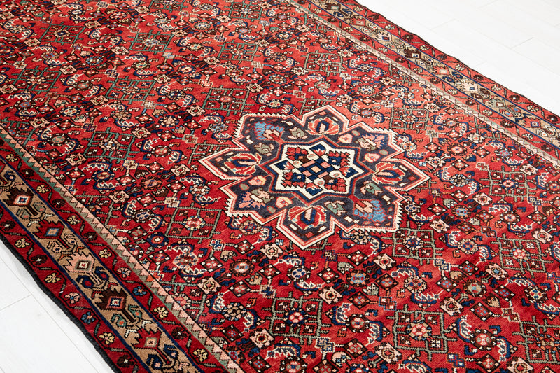 11' x 5' 4" Excellent Hand-Knotted Vintage Tribal Area Rug - Yasi & Fara 