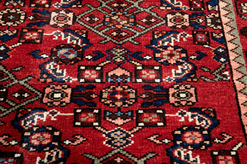 11' x 5' 4" Excellent Hand-Knotted Vintage Tribal Area Rug - Yasi & Fara 