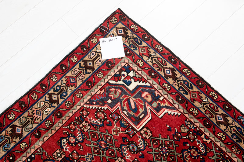11' x 5' 4" Excellent Hand-Knotted Vintage Tribal Area Rug - Yasi & Fara 